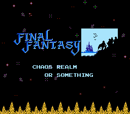 Final Fantasy - Chaos Realm Or Something (Metroid Hack) Title Screen